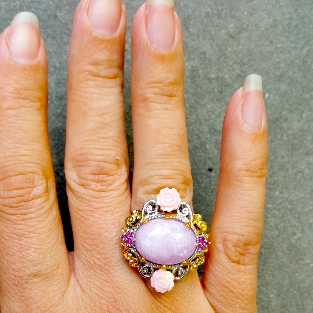 pink gemstone ring